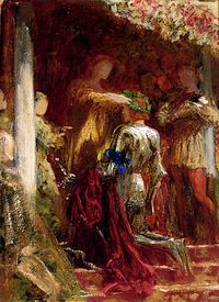 A Knight Being Crowned With A Laurel-Wreath (Dicksee-Victory)