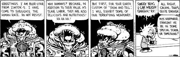 Calvin and Hobbes, March 29, 1994