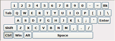 On screen keyboard