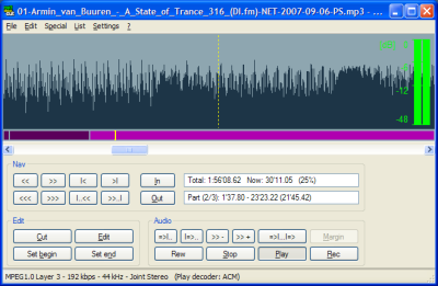 mp3directcut direct mp3 editor and recorder